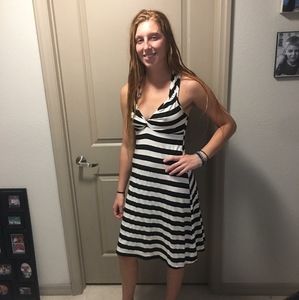 Stylish, stretchy, fun striped sundress